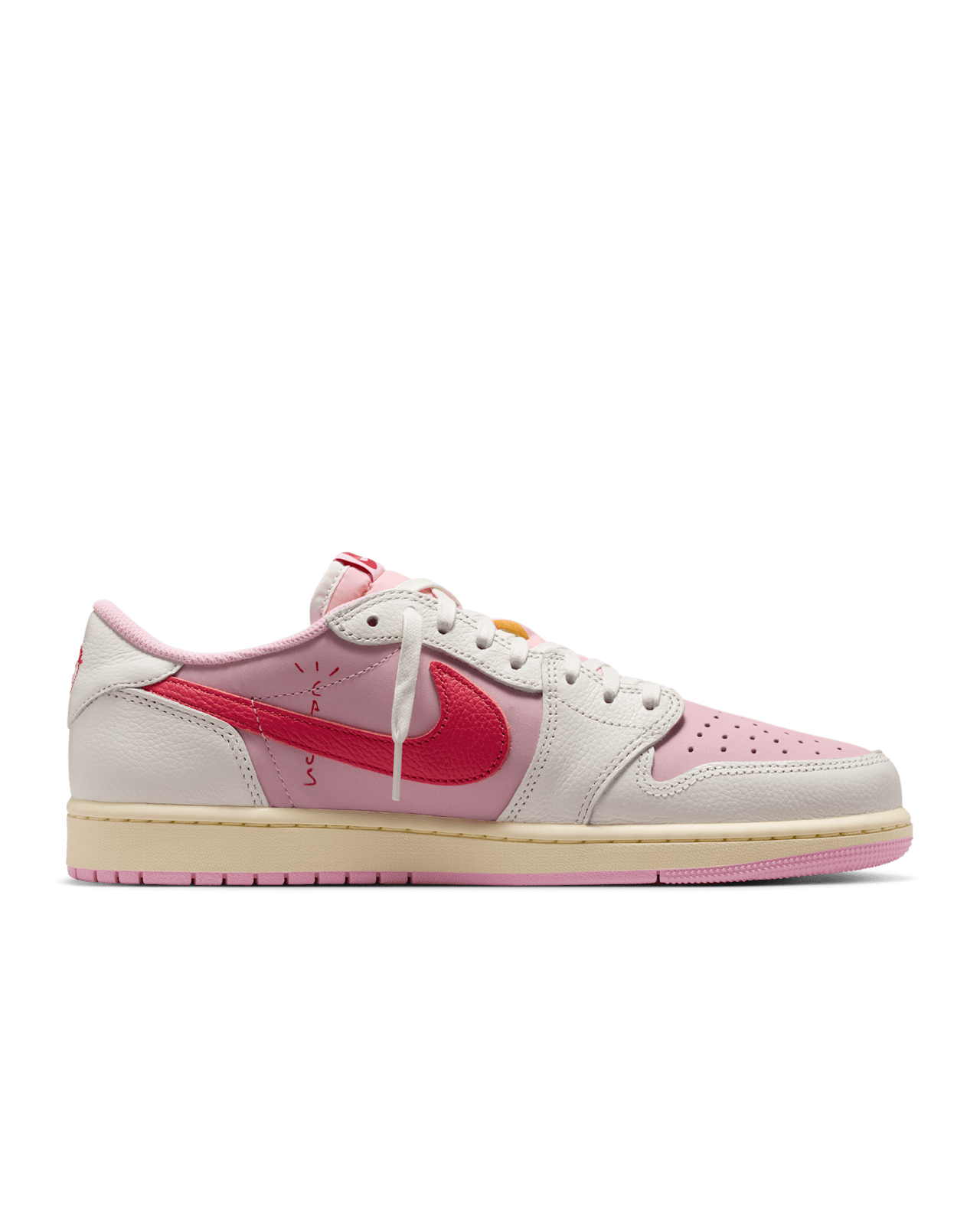 スニーカー NIKE AIR JORDAN 1 LOW Travis Scott Lanseringsdato for Air Jordan 1 Low x Travis Scott «Shy Pink and